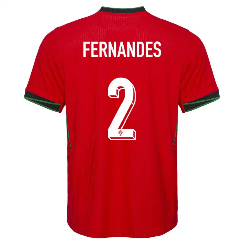 Danxen Kvinnor Portugal Martim Fernandes #2 Röd Hemmatröja Matchtröjor 24-26 Tröjor T-Tröja