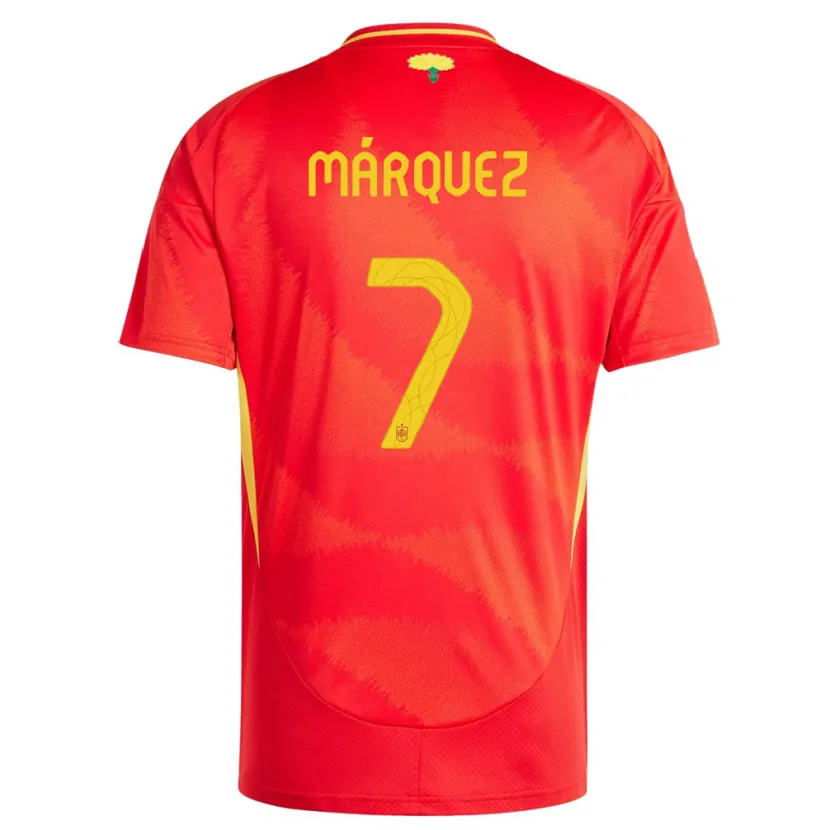 Danxen Kvinnor Spanien Rosa Marquez #7 Röd Hemmatröja Matchtröjor 24-26 Tröjor T-Tröja