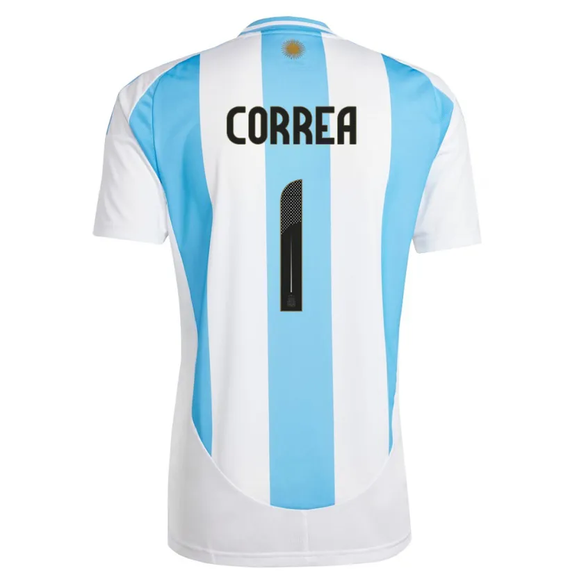 Danxen Kvinnor Argentina Vanina Correa #1 Vit Blå Hemmatröja Matchtröjor 24-26 Tröjor T-Tröja