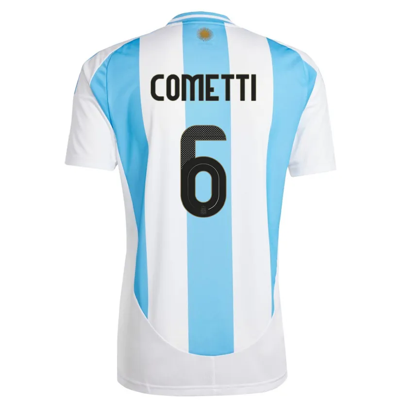 Danxen Kvinnor Argentina Aldana Cometti #6 Vit Blå Hemmatröja Matchtröjor 24-26 Tröjor T-Tröja