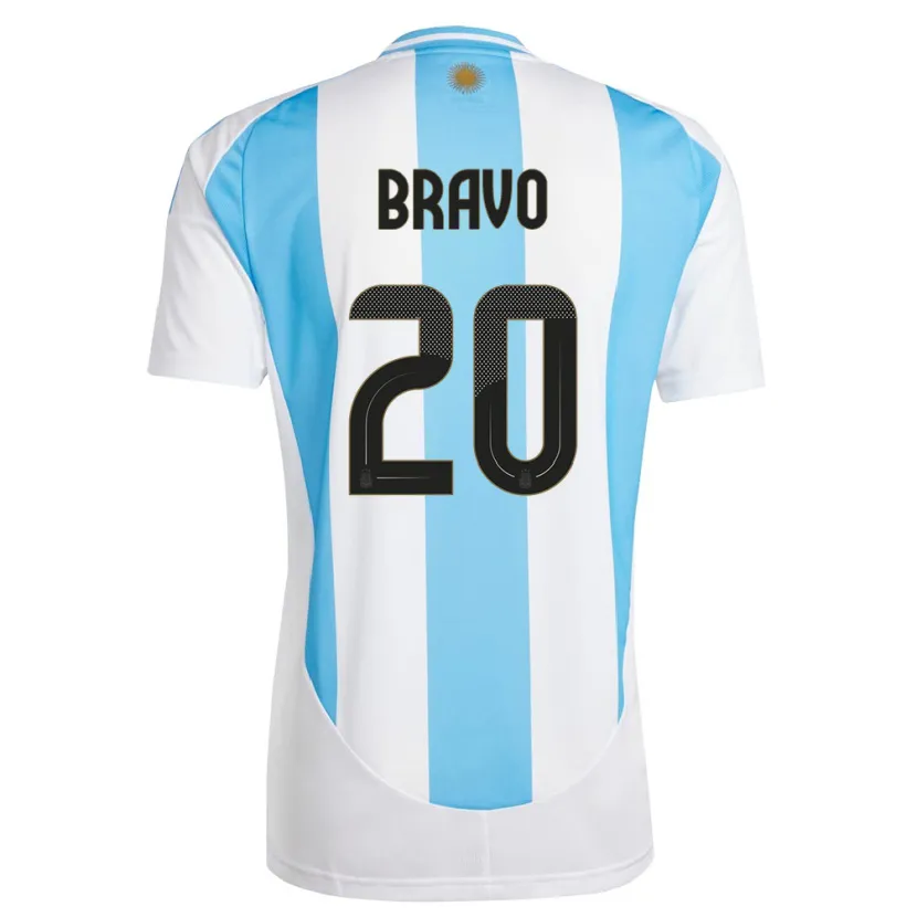 Danxen Kvinnor Argentina Ruth Bravo #20 Vit Blå Hemmatröja Matchtröjor 24-26 Tröjor T-Tröja