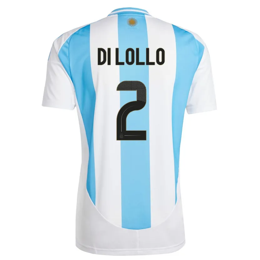 Danxen Kvinnor Argentina Lautaro Di Lollo #2 Vit Blå Hemmatröja Matchtröjor 24-26 Tröjor T-Tröja