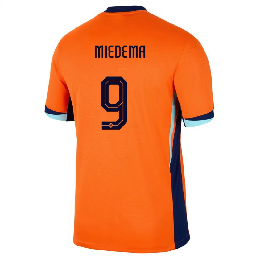 Danxen Kvinnor Nederländerna Vivianne Miedema #9 Orange Hemmatröja Matchtröjor 24-26 Tröjor T-Tröja