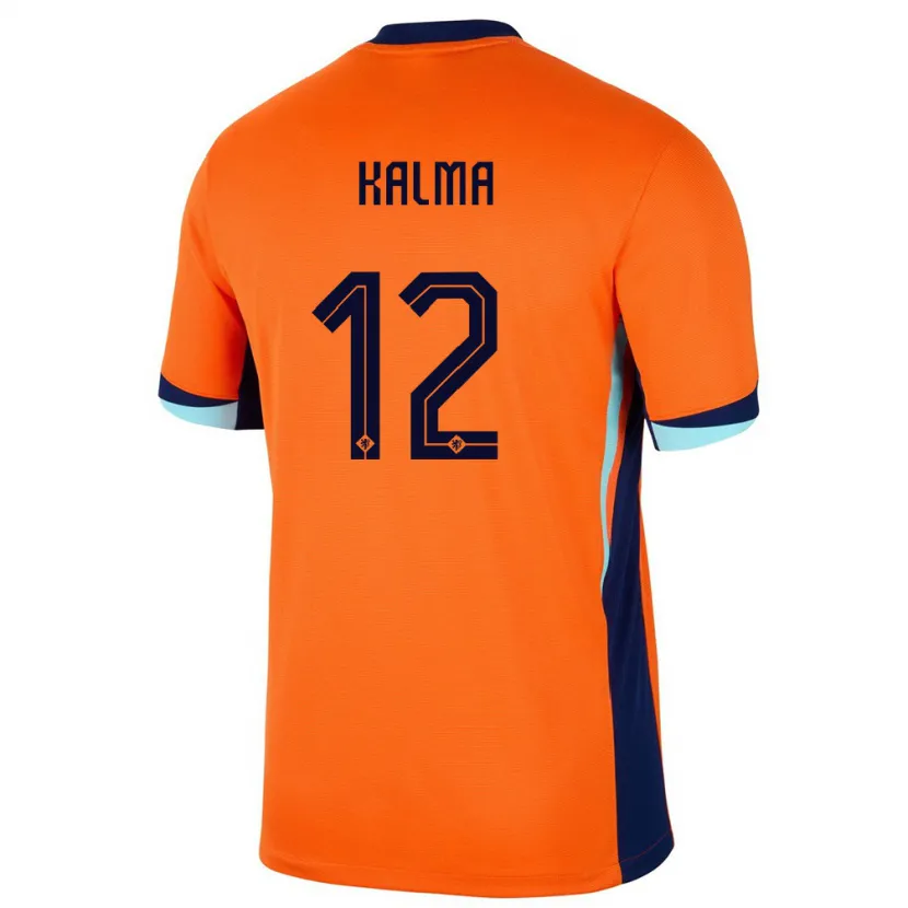 Danxen Kvinnor Nederländerna Fenna Kalma #12 Orange Hemmatröja Matchtröjor 24-26 Tröjor T-Tröja