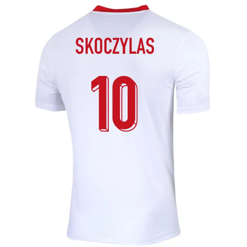 Danxen Kvinnor Polen Mateusz Skoczylas #10 Vit Hemmatröja Matchtröjor 24-26 Tröjor T-Tröja