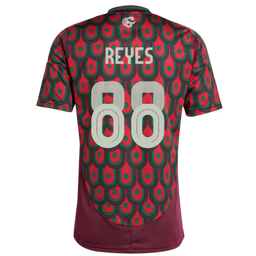 Danxen Kvinnor Mexiko Maricarmen Reyes #88 Rödbrun Hemmatröja Matchtröjor 24-26 Tröjor T-Tröja