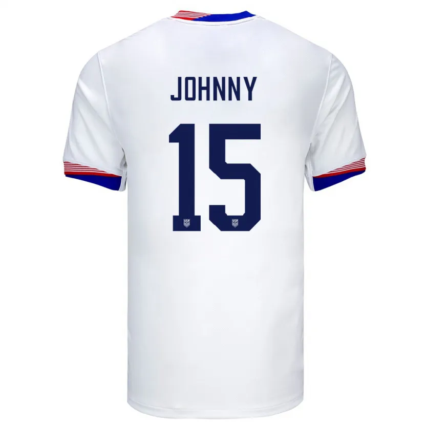 Danxen Kvinnor Usa Johnny #15 Vit Hemmatröja Matchtröjor 24-26 Tröjor T-Tröja
