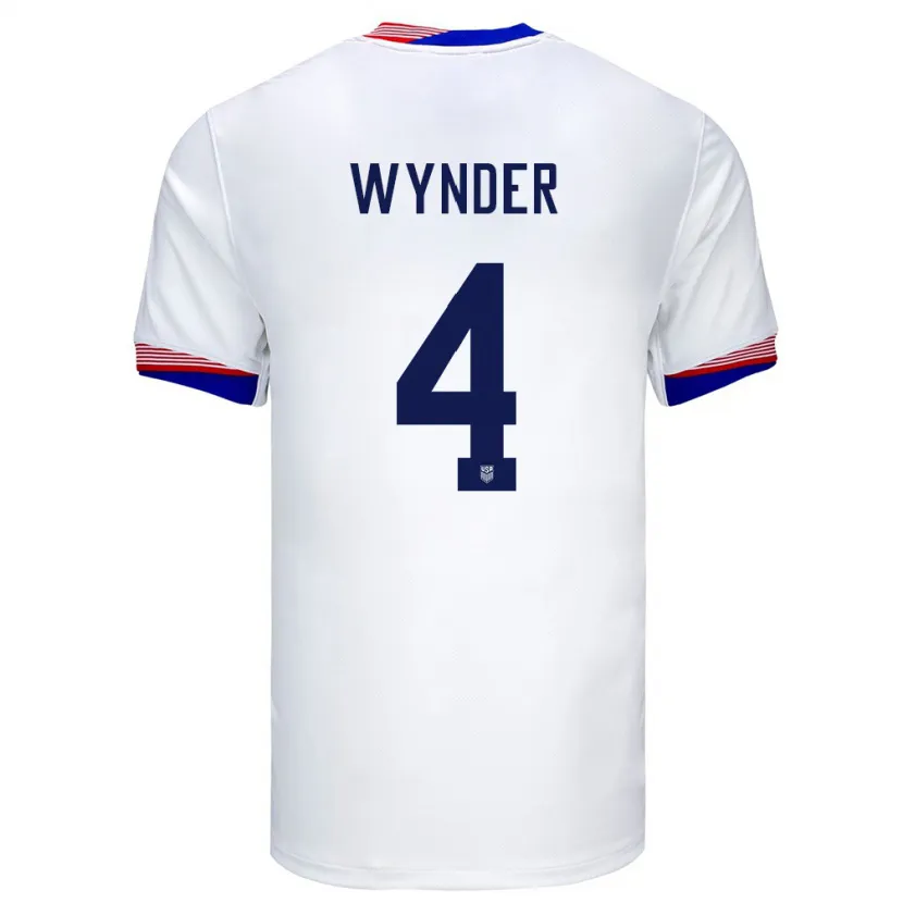 Danxen Kvinnor Usa Joshua Wynder #4 Vit Hemmatröja Matchtröjor 24-26 Tröjor T-Tröja