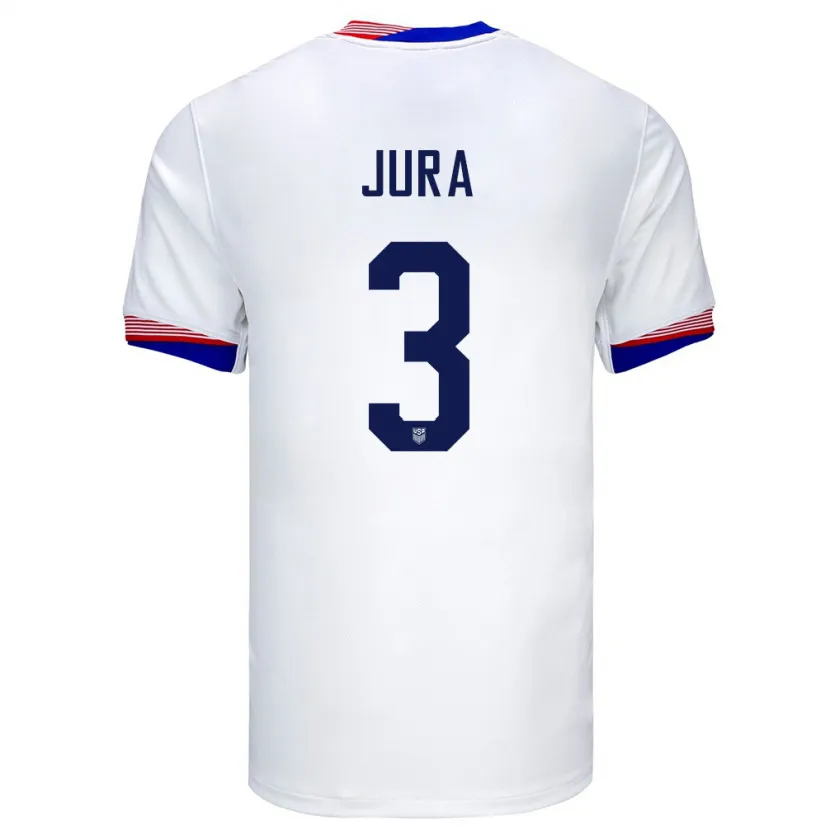 Danxen Kvinnor Usa Sawyer Jura #3 Vit Hemmatröja Matchtröjor 24-26 Tröjor T-Tröja