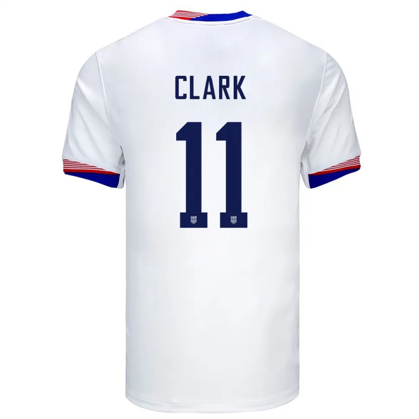 Danxen Kvinnor Usa Caden Clark #11 Vit Hemmatröja Matchtröjor 24-26 Tröjor T-Tröja