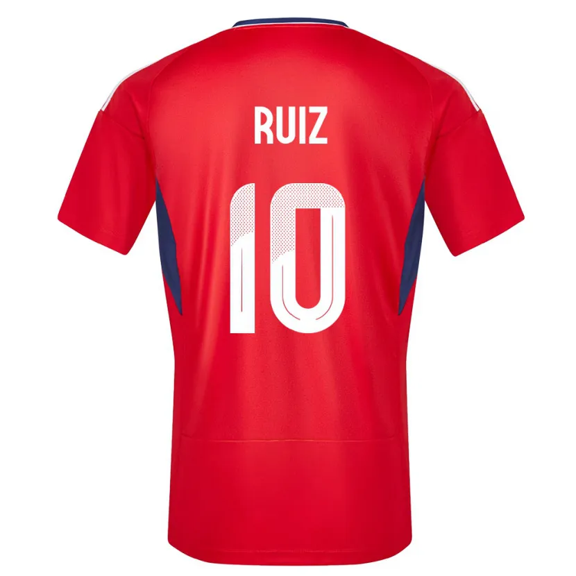 Danxen Kvinnor Costa Rica Bryan Ruiz #10 Röd Hemmatröja Matchtröjor 24-26 Tröjor T-Tröja