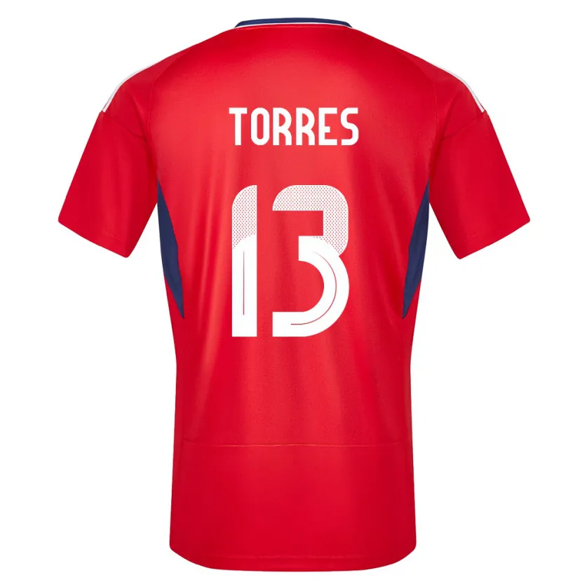 Danxen Kvinnor Costa Rica Gerson Torres #13 Röd Hemmatröja Matchtröjor 24-26 Tröjor T-Tröja