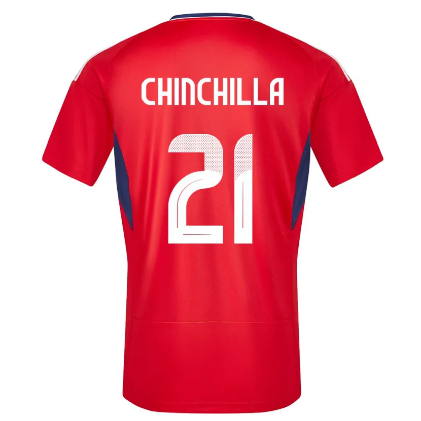 Danxen Kvinnor Costa Rica Viviana Chinchilla #21 Röd Hemmatröja Matchtröjor 24-26 Tröjor T-Tröja