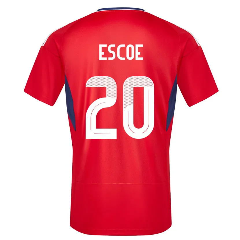 Danxen Kvinnor Costa Rica Enyel Escoe #20 Röd Hemmatröja Matchtröjor 24-26 Tröjor T-Tröja