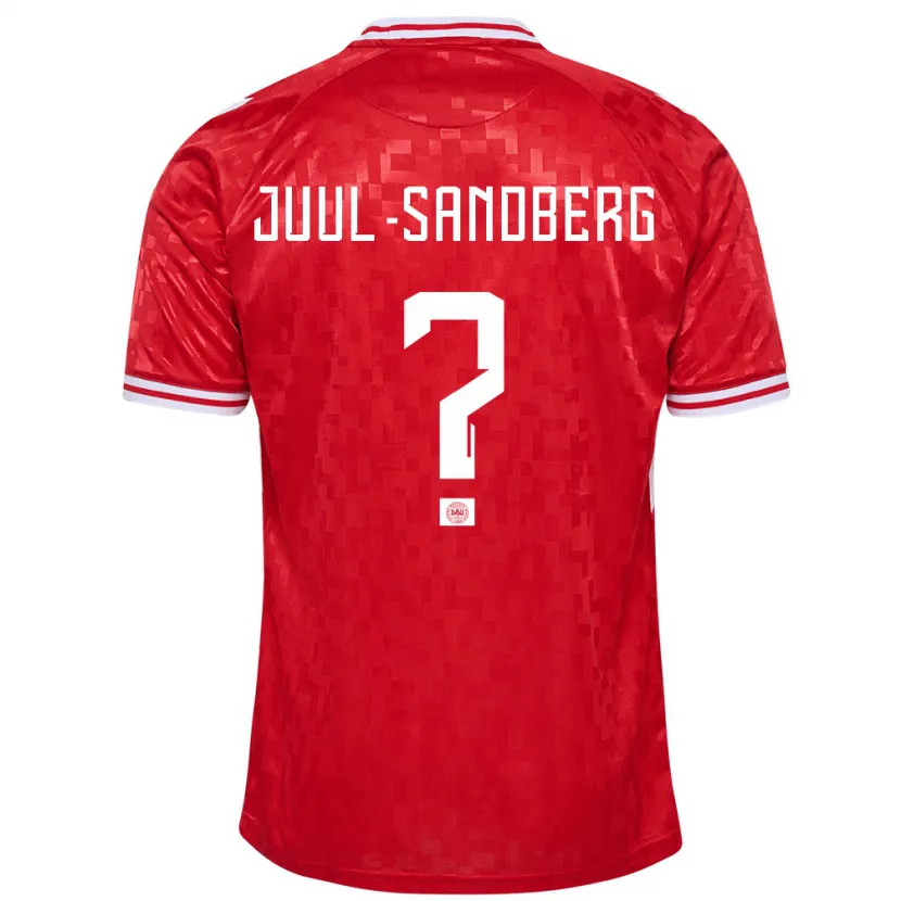 Danxen Kvinnor Danmark Nikolaj Juul-Sandberg #0 Röd Hemmatröja Matchtröjor 24-26 Tröjor T-Tröja