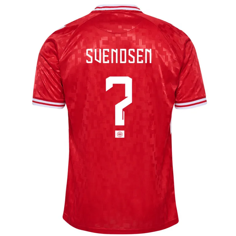 Danxen Kvinnor Danmark Tjalfe Svendsen #0 Röd Hemmatröja Matchtröjor 24-26 Tröjor T-Tröja