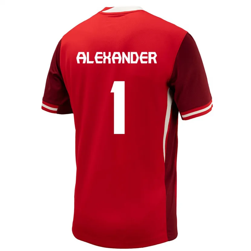 Danxen Kvinnor Kanada Ben Alexander #1 Röd Hemmatröja Matchtröjor 24-26 Tröjor T-Tröja