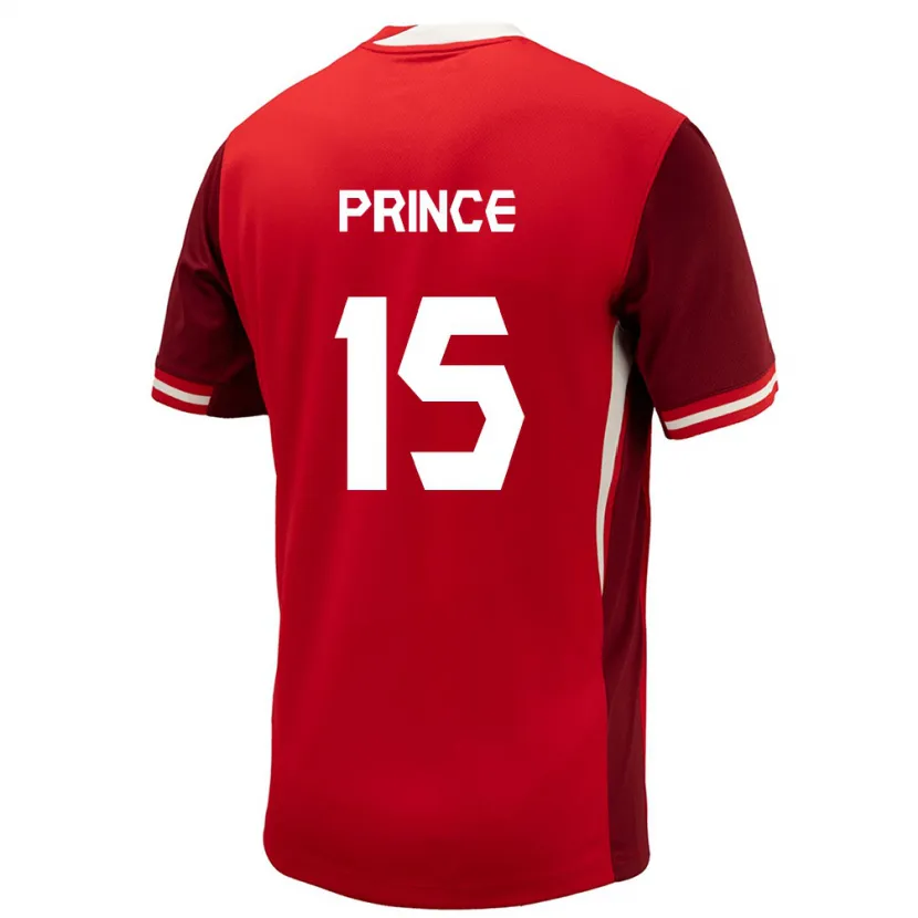 Danxen Kvinnor Kanada Nichelle Prince #15 Röd Hemmatröja Matchtröjor 24-26 Tröjor T-Tröja