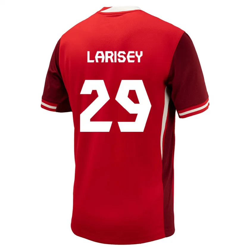 Danxen Kvinnor Kanada Clarissa Larisey #29 Röd Hemmatröja Matchtröjor 24-26 Tröjor T-Tröja