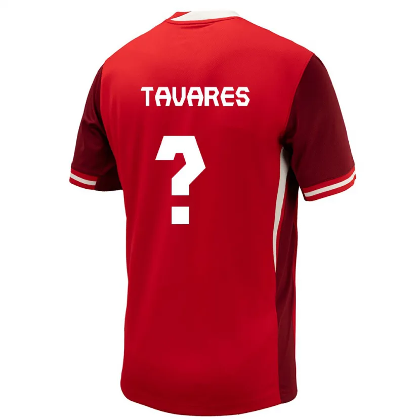 Danxen Kvinnor Kanada Hugo Tavares #0 Röd Hemmatröja Matchtröjor 24-26 Tröjor T-Tröja