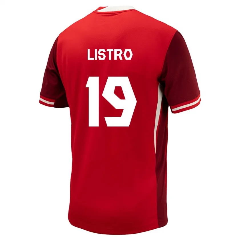 Danxen Kvinnor Kanada Jordyn Listro #19 Röd Hemmatröja Matchtröjor 24-26 Tröjor T-Tröja