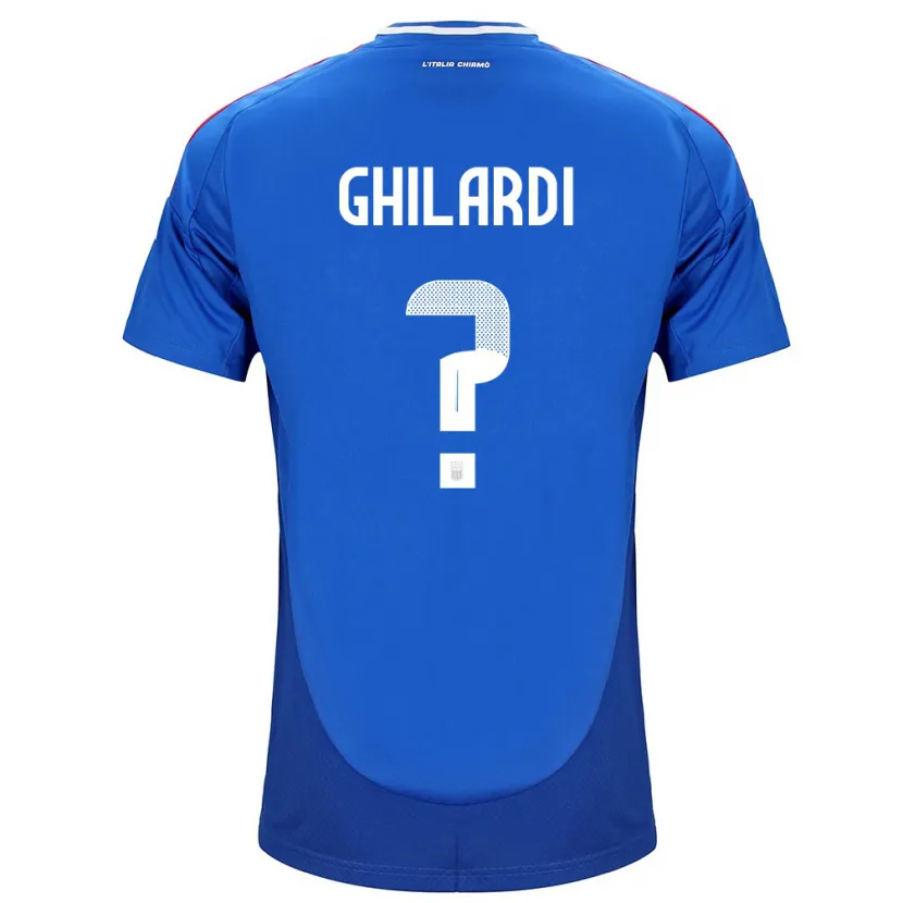 Danxen Kvinnor Italien Daniele Ghilardi #0 Blå Hemmatröja Matchtröjor 24-26 Tröjor T-Tröja