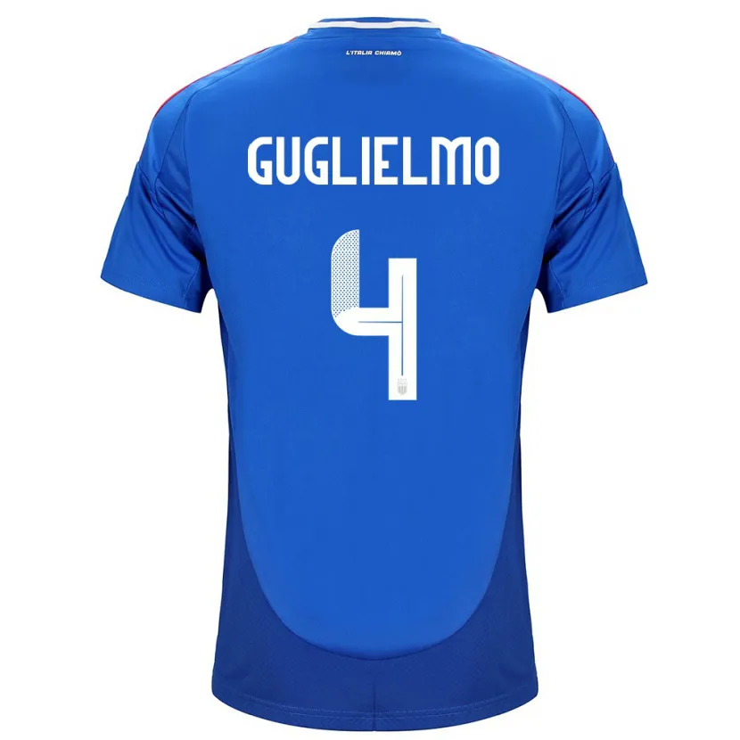 Danxen Kvinnor Italien Lucia Di Guglielmo #4 Blå Hemmatröja Matchtröjor 24-26 Tröjor T-Tröja