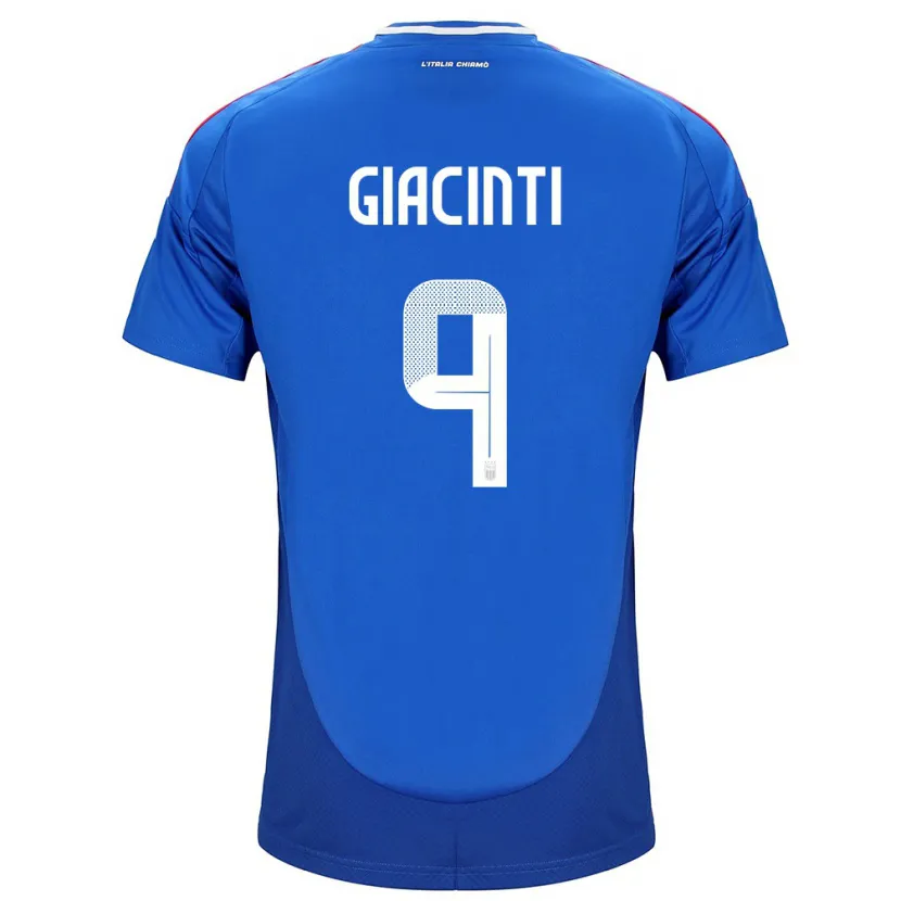 Danxen Kvinnor Italien Valentina Giacinti #9 Blå Hemmatröja Matchtröjor 24-26 Tröjor T-Tröja