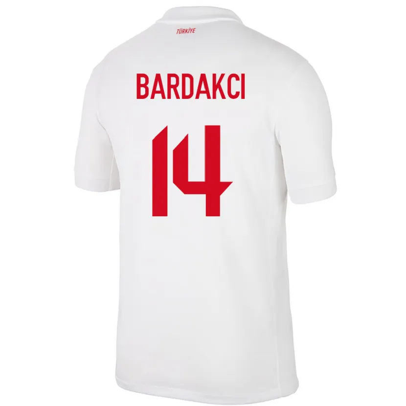 Danxen Kvinnor Kalkon Abdülkerim Bardakcı #14 Vit Hemmatröja Matchtröjor 24-26 Tröjor T-Tröja