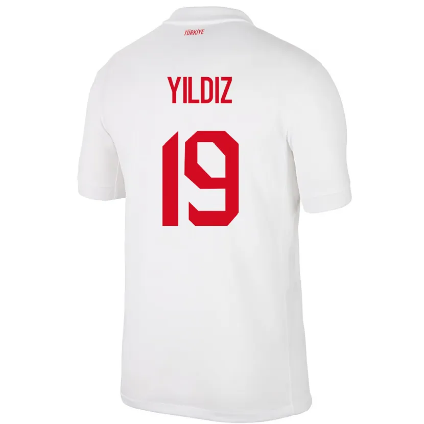 Danxen Kvinnor Kalkon Kenan Yıldız #19 Vit Hemmatröja Matchtröjor 24-26 Tröjor T-Tröja