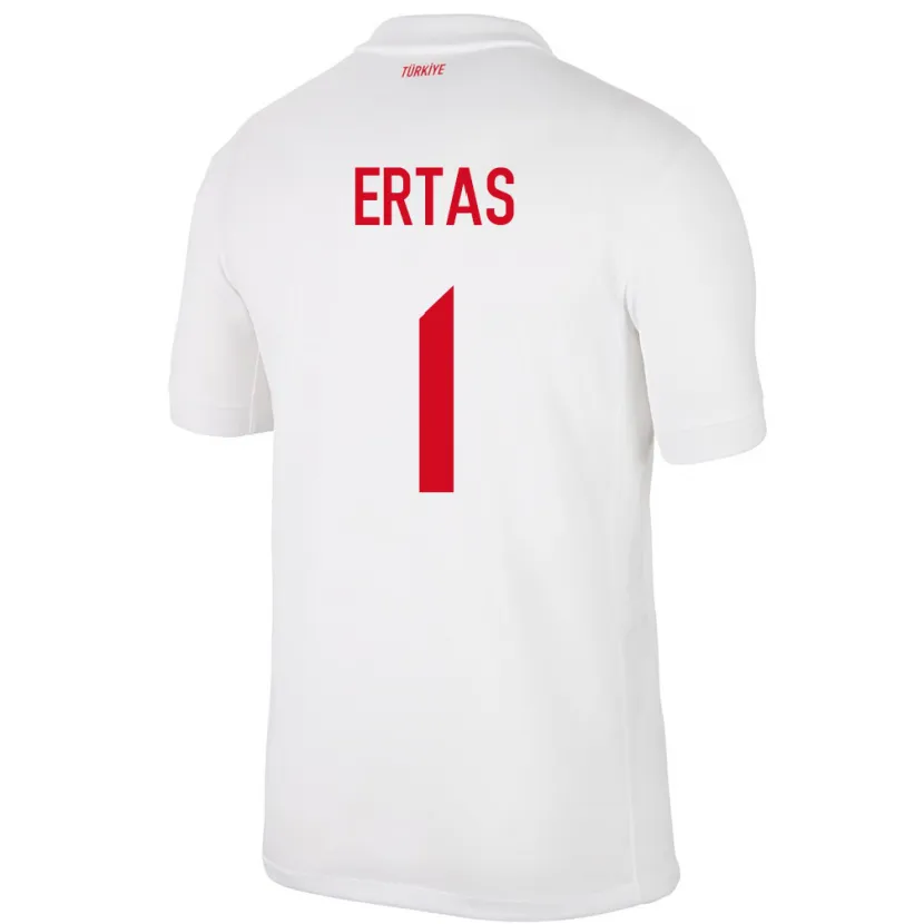 Danxen Kvinnor Kalkon Deniz Ertaş #1 Vit Hemmatröja Matchtröjor 24-26 Tröjor T-Tröja