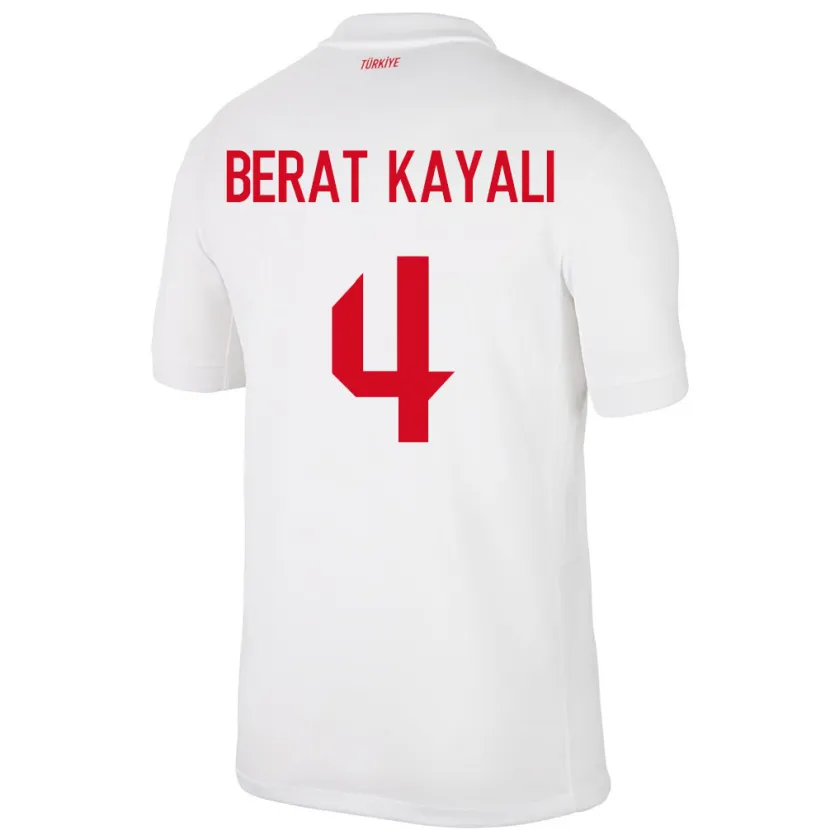 Danxen Kvinnor Kalkon Hasan Berat Kayalı #4 Vit Hemmatröja Matchtröjor 24-26 Tröjor T-Tröja
