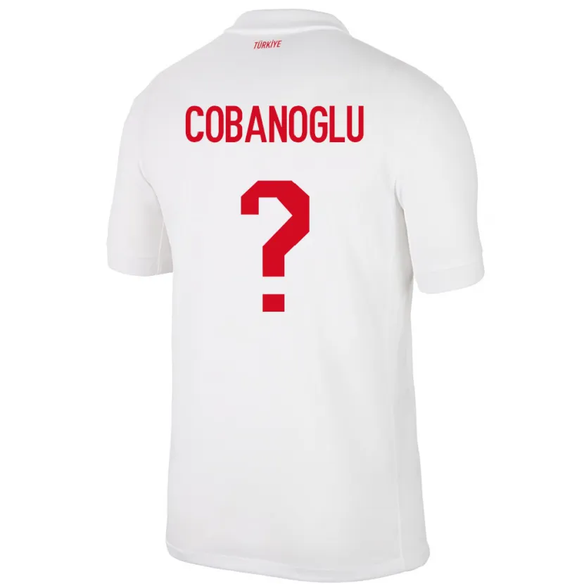 Danxen Kvinnor Kalkon Ahmet Çobanoğlu #0 Vit Hemmatröja Matchtröjor 24-26 Tröjor T-Tröja