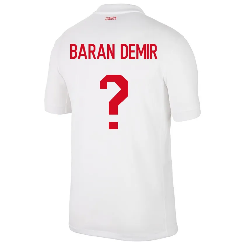 Danxen Kvinnor Kalkon Tuna Baran Demir #0 Vit Hemmatröja Matchtröjor 24-26 Tröjor T-Tröja