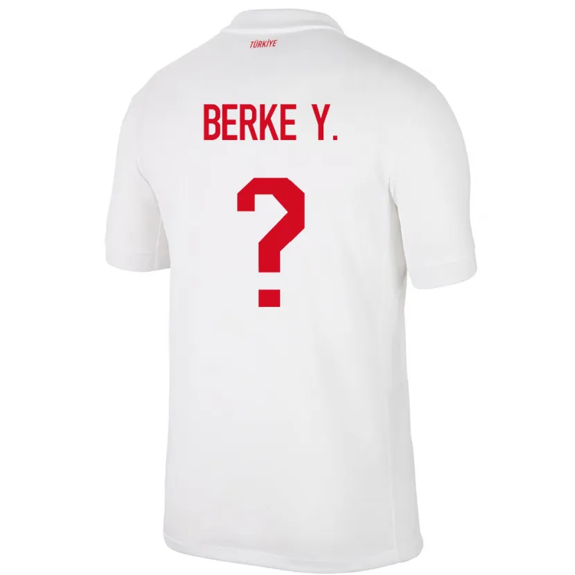 Danxen Kvinnor Kalkon Berke Yıldırım #0 Vit Hemmatröja Matchtröjor 24-26 Tröjor T-Tröja