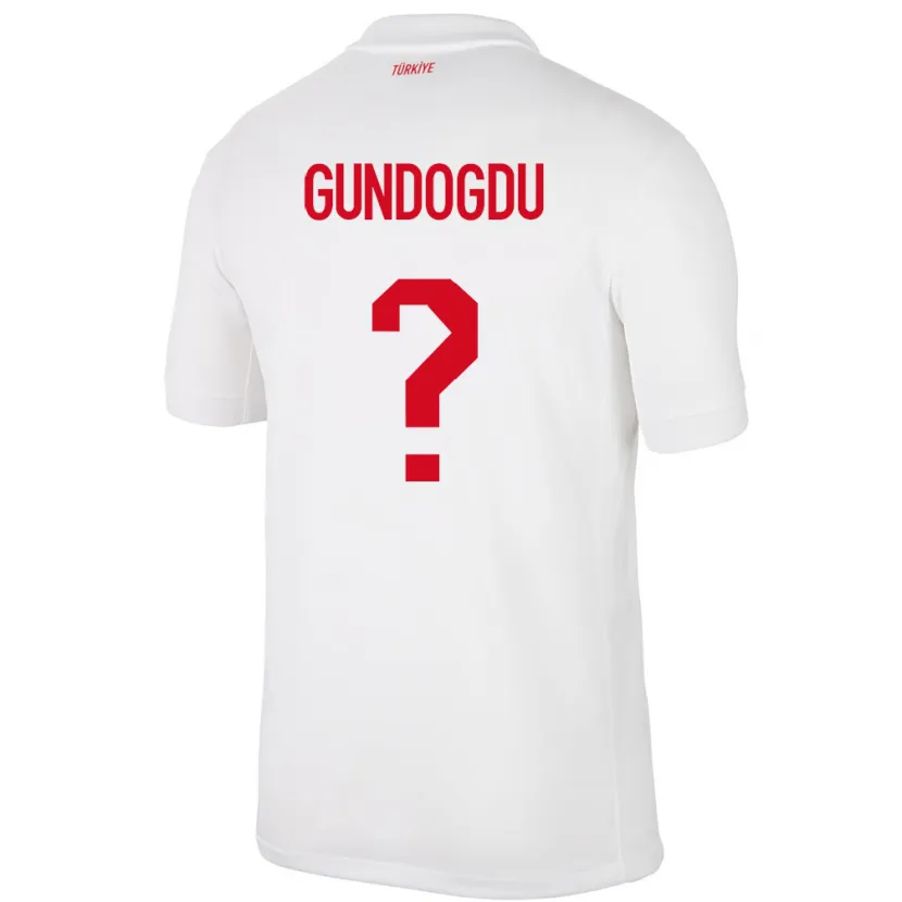 Danxen Kvinnor Kalkon Kevser Gündoğdu #0 Vit Hemmatröja Matchtröjor 24-26 Tröjor T-Tröja