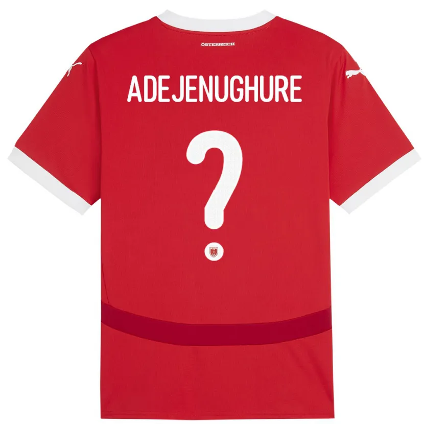 Danxen Kvinnor Österrike Oghenetejiri Adejenughure #0 Röd Hemmatröja Matchtröjor 24-26 Tröjor T-Tröja
