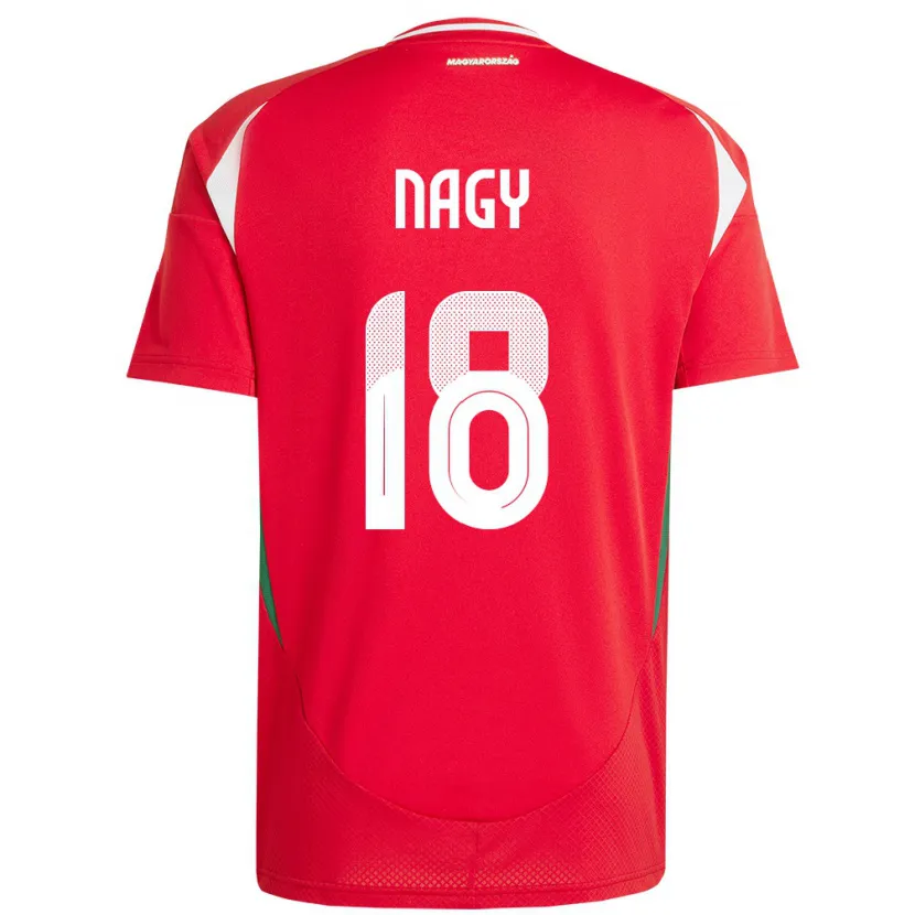 Danxen Kvinnor Ungern Zsolt Nagy #18 Röd Hemmatröja Matchtröjor 24-26 Tröjor T-Tröja