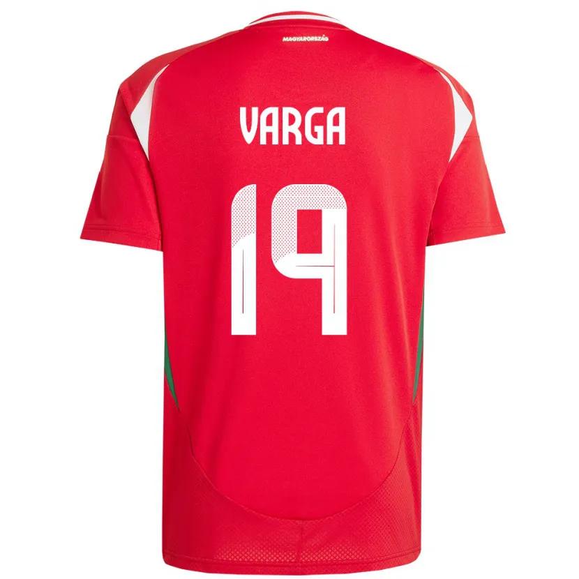 Danxen Kvinnor Ungern Barnabás Varga #19 Röd Hemmatröja Matchtröjor 24-26 Tröjor T-Tröja