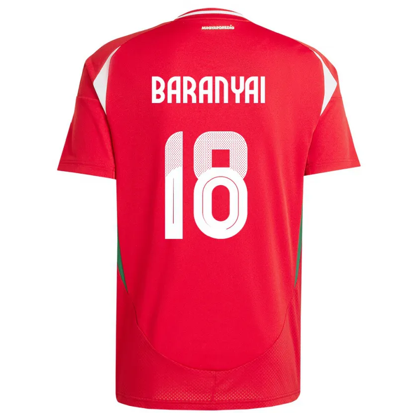 Danxen Kvinnor Ungern Nimród Baranyai #18 Röd Hemmatröja Matchtröjor 24-26 Tröjor T-Tröja