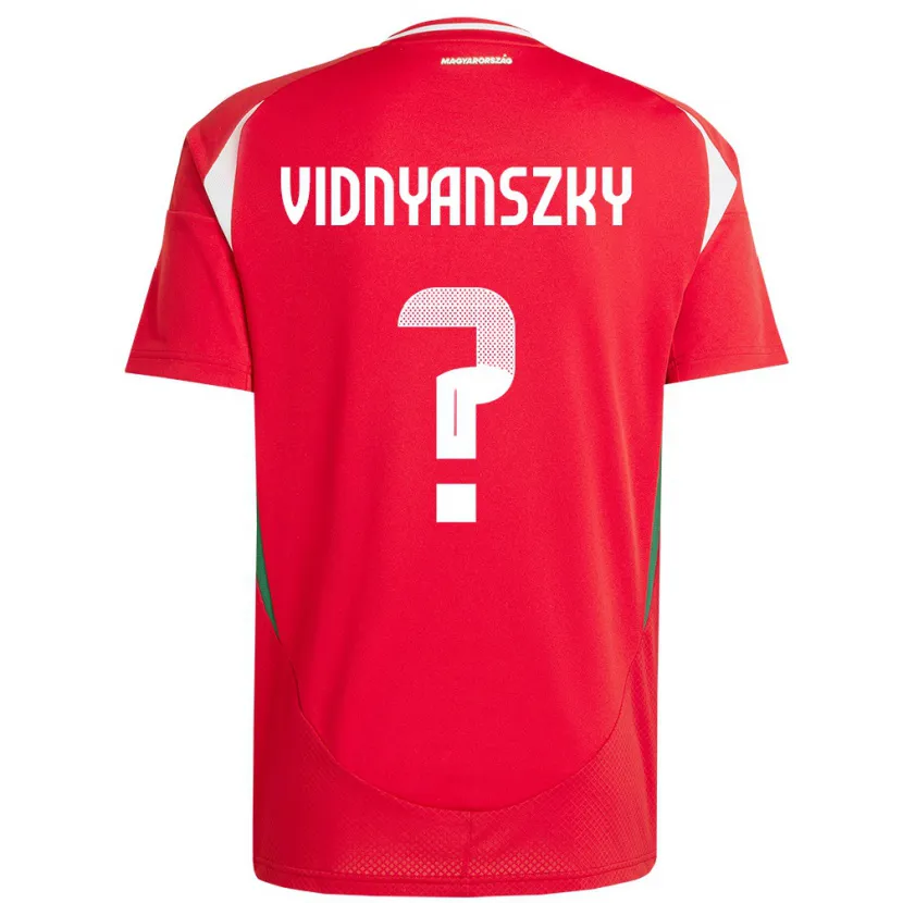 Danxen Kvinnor Ungern Mátyás Vidnyánszky #0 Röd Hemmatröja Matchtröjor 24-26 Tröjor T-Tröja
