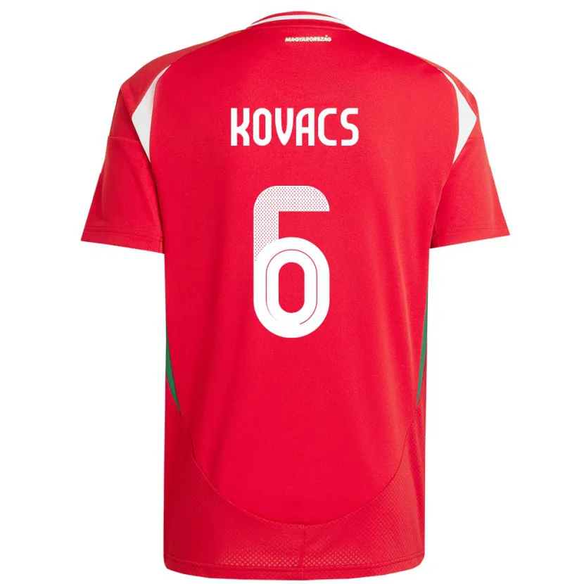 Danxen Kvinnor Ungern Noel Kovács #6 Röd Hemmatröja Matchtröjor 24-26 Tröjor T-Tröja