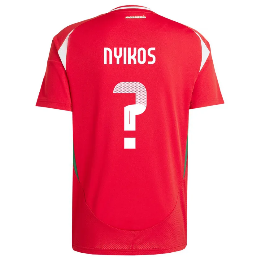 Danxen Kvinnor Ungern Botond Nyikos #0 Röd Hemmatröja Matchtröjor 24-26 Tröjor T-Tröja