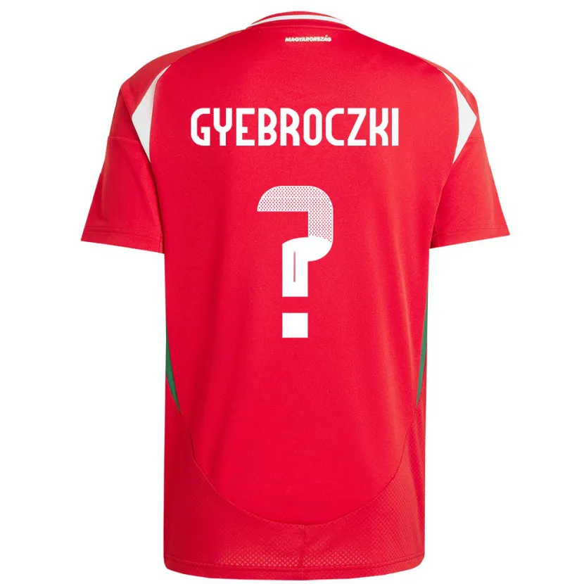 Danxen Kvinnor Ungern Dávid Gyebróczki #0 Röd Hemmatröja Matchtröjor 24-26 Tröjor T-Tröja