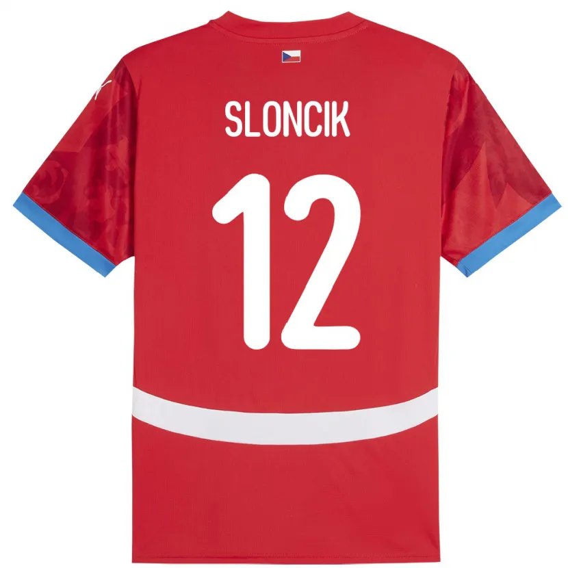 Danxen Kvinnor Tjeckien Tom Sloncik #12 Röd Hemmatröja Matchtröjor 24-26 Tröjor T-Tröja