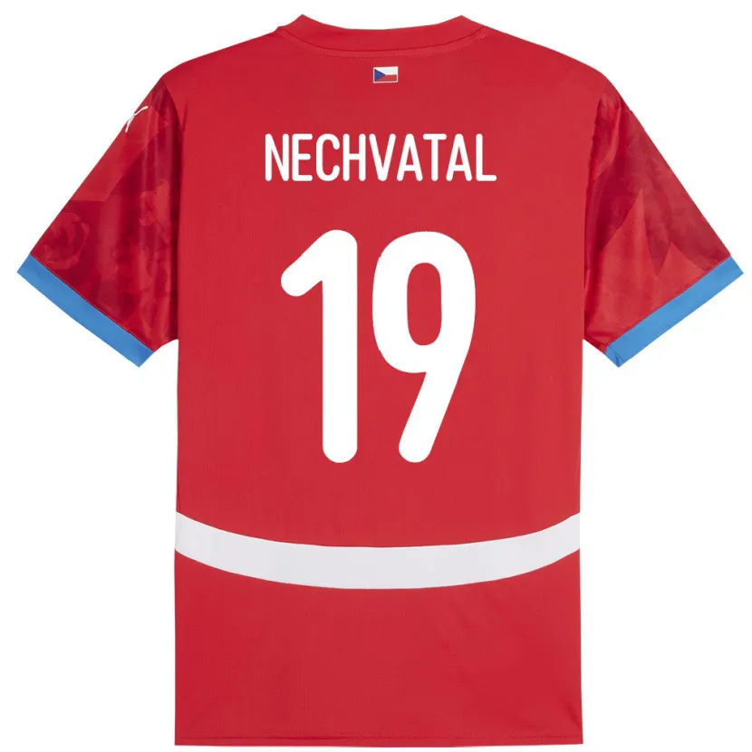 Danxen Kvinnor Tjeckien Matyas Nechvatal #19 Röd Hemmatröja Matchtröjor 24-26 Tröjor T-Tröja