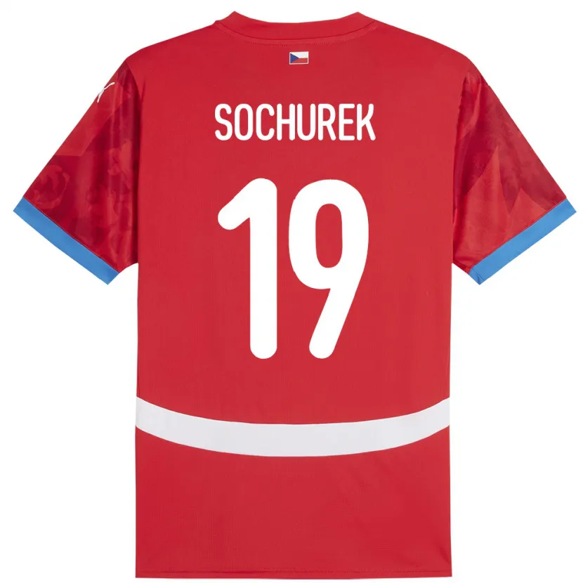 Danxen Kvinnor Tjeckien Hugo Sochurek #19 Röd Hemmatröja Matchtröjor 24-26 Tröjor T-Tröja