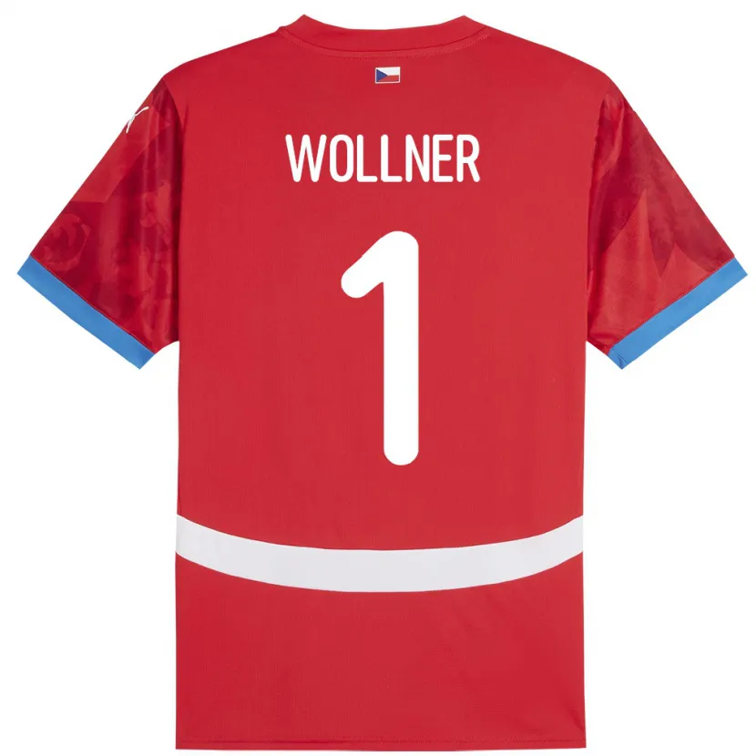 Danxen Kvinnor Tjeckien Vojtech Wollner #1 Röd Hemmatröja Matchtröjor 24-26 Tröjor T-Tröja