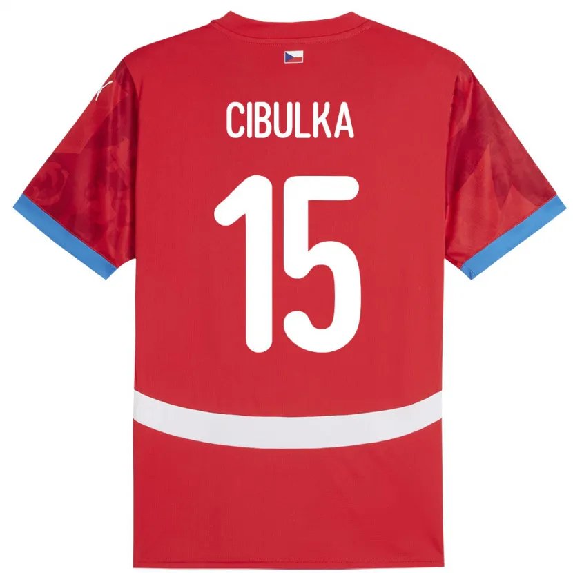 Danxen Kvinnor Tjeckien Oskar Cibulka #15 Röd Hemmatröja Matchtröjor 24-26 Tröjor T-Tröja