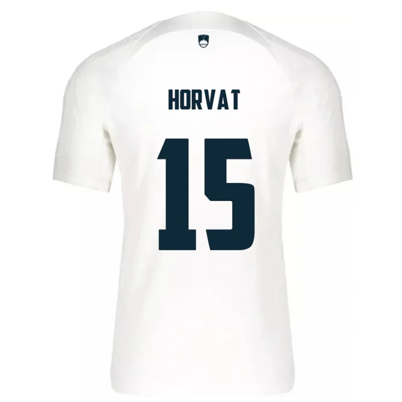 Danxen Kvinnor Slovenien Tomi Horvat #15 Vit Hemmatröja Matchtröjor 24-26 Tröjor T-Tröja
